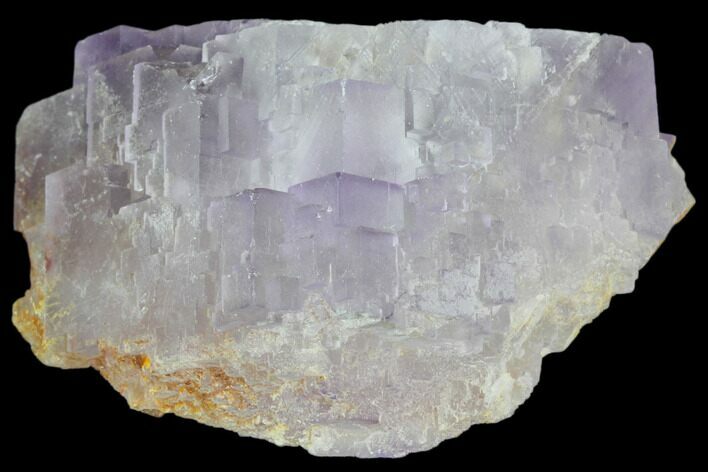 Lustrous Purple Cubic Fluorite Crystals - Morocco #80308